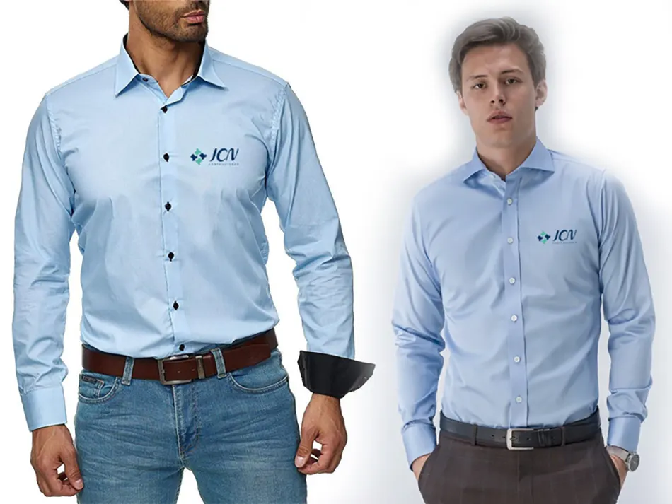 Camisas y blusas en tela Oxford en Gamarra